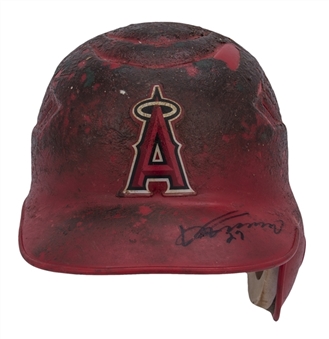 Circa 2006-2009 Vladimir Guerrero Game Used & Signed Los Angeles Angels Batting Helmet (J.T. Sports & Beckett)